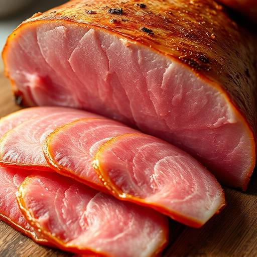 Detalle de jam&radic;&ge;n ib&radic;&copy;rico cortado en la Dehesa Extreme&radic;&plusmn;a