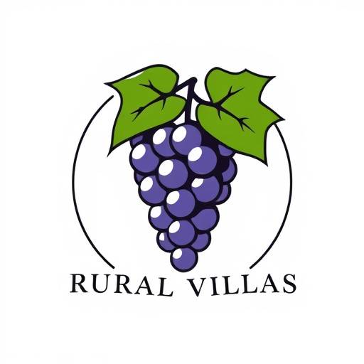 Logo de Villas Rurales Ib&radic;&copy;ricas, con un racimo de uvas estilizado