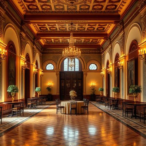 Sal&radic;&ge;n de baile de la Hacienda Andaluza con decoraci&radic;&ge;n tradicional