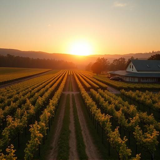 Un video mostrando una finca vin&radic;&ne;cola con subt&radic;&ne;tulos en espa&radic;&plusmn;ol